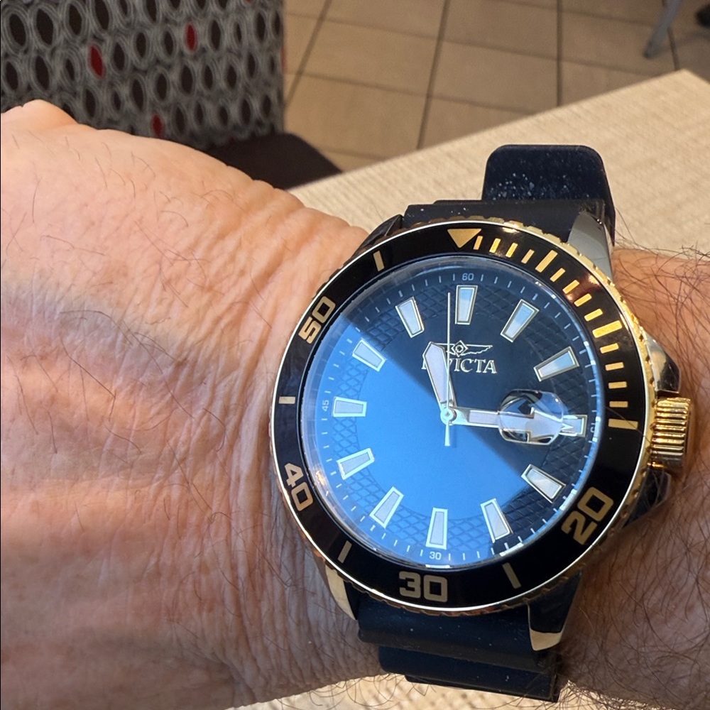 Invicta Blue and Gold Men's Watch